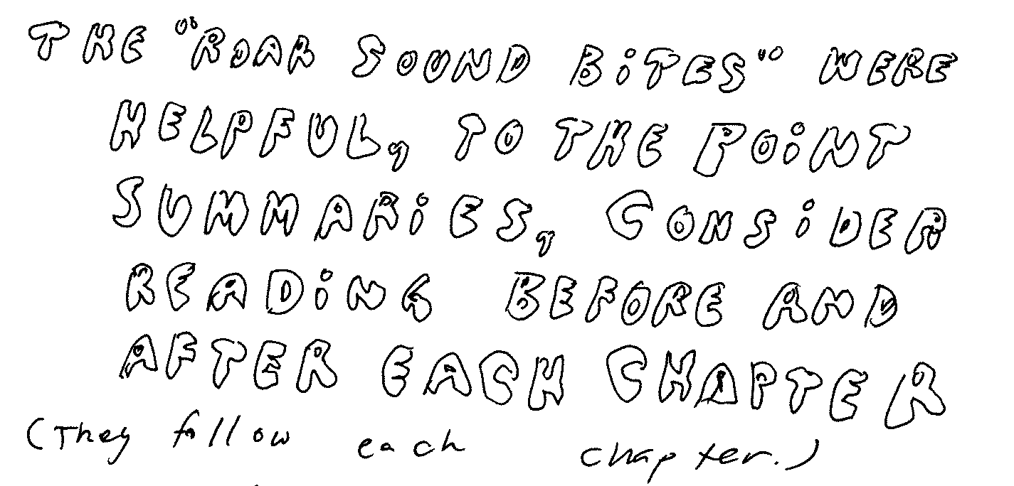 bubble lettering: Roar Sound Bites